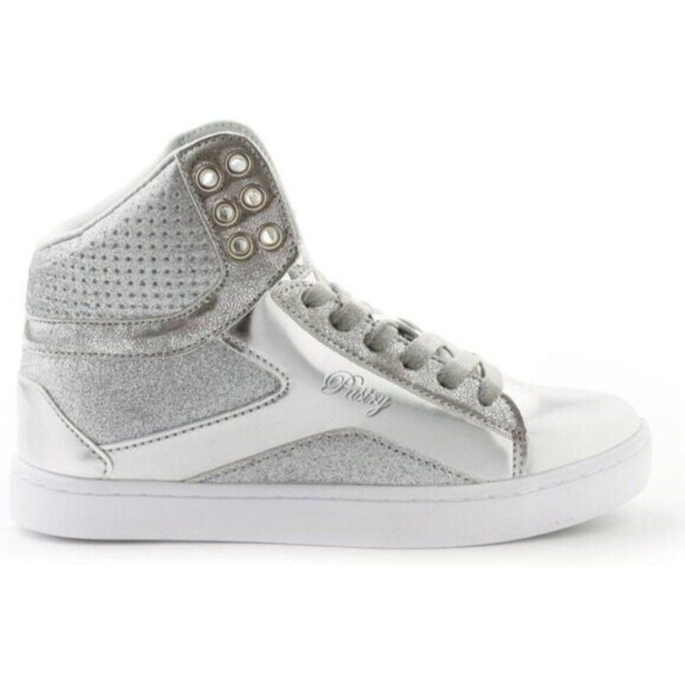 Pastry Women's Pop Tart Glitter High-Top Sneaker Dance Shoes Silver Size US 7